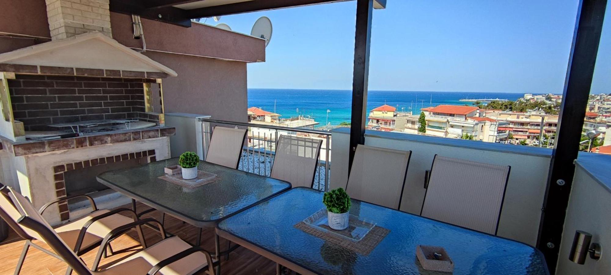 Sea Star Apartments Kallikratia Nea Kallikrateia Bagian luar foto